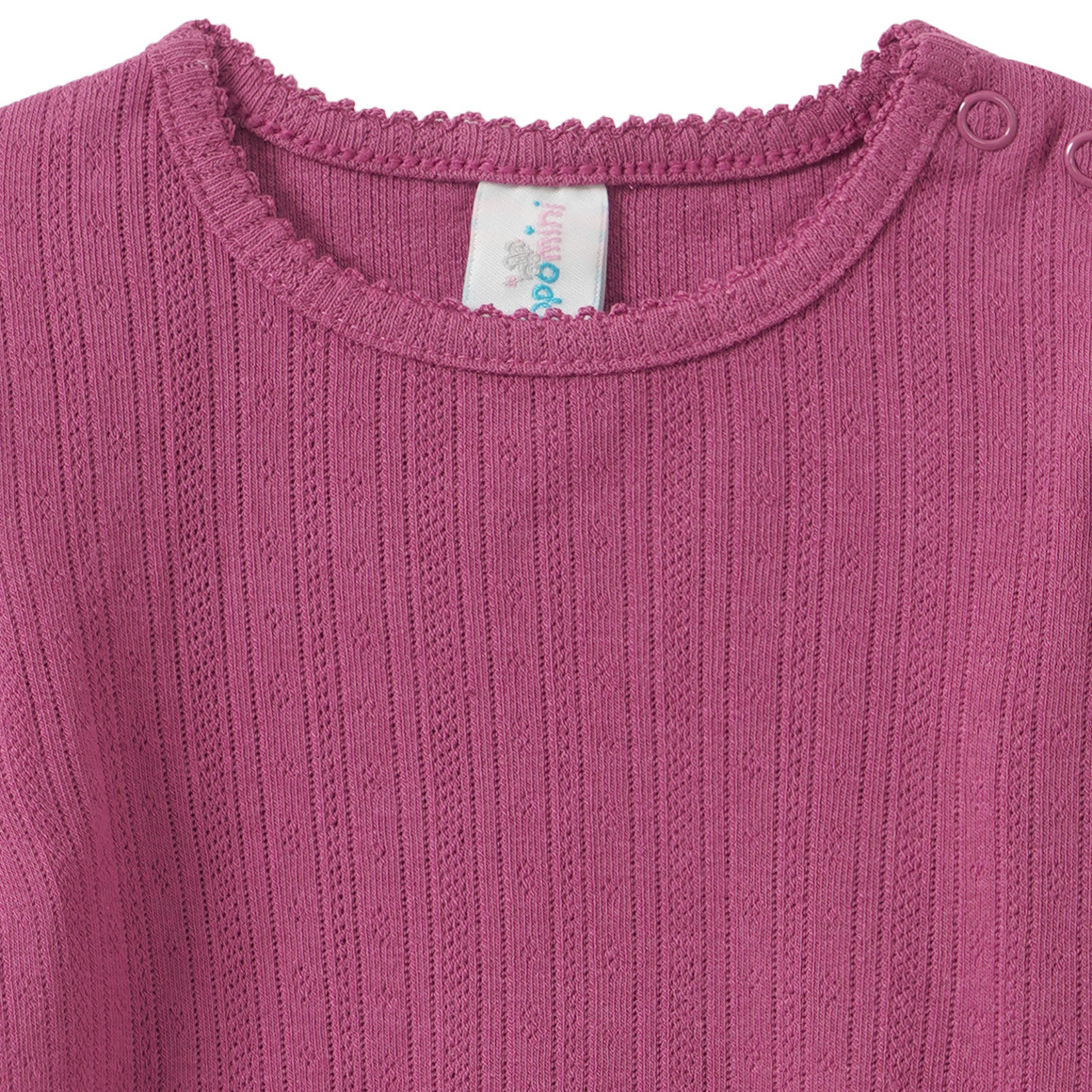 Newborn shirt met lange mouwen en ruches
