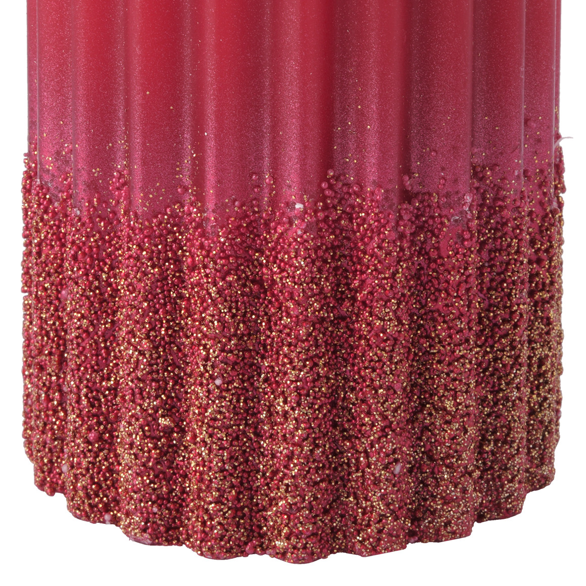 Kerze im weihnachtlichen Design