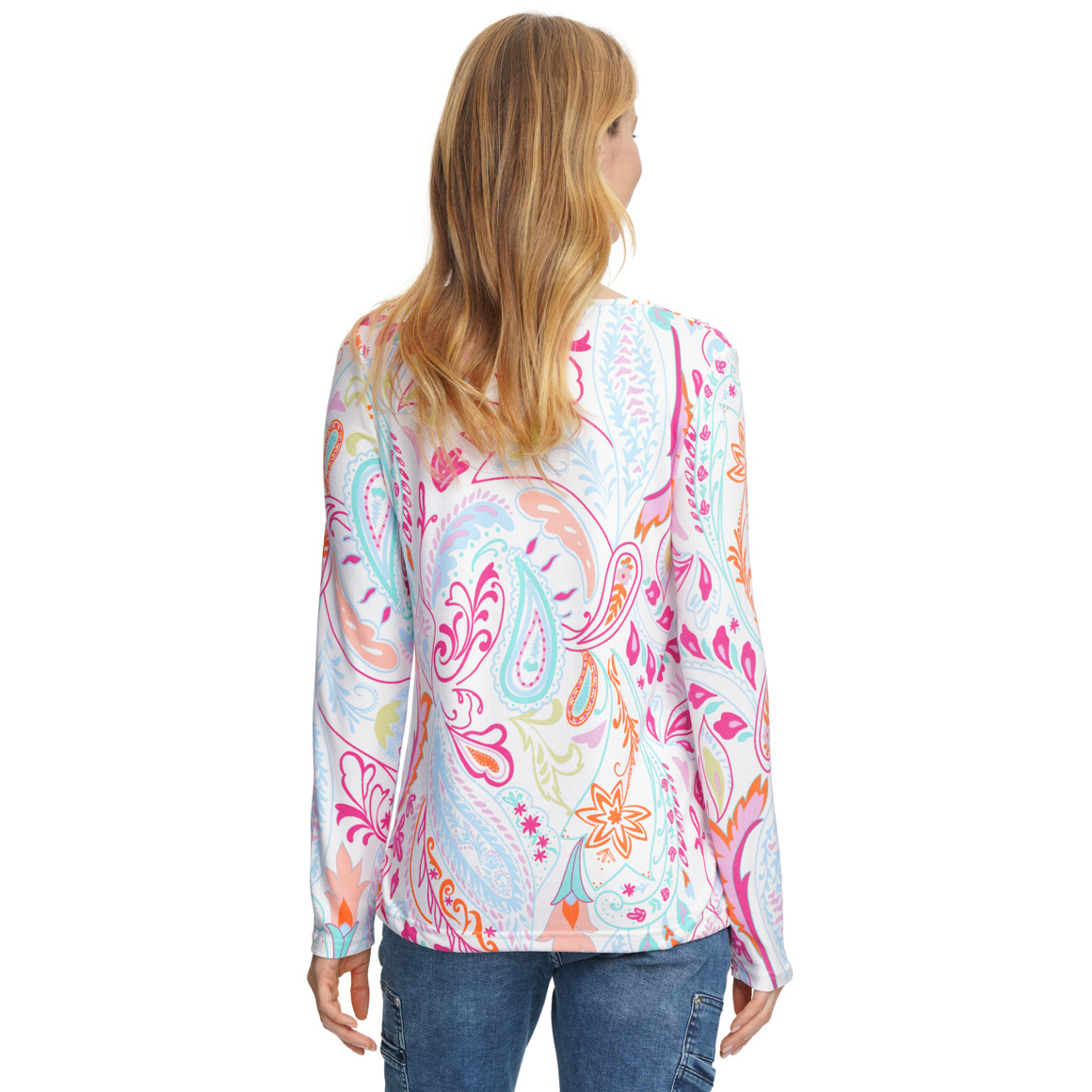 Damen Langarmshirt mit Tunnelzug