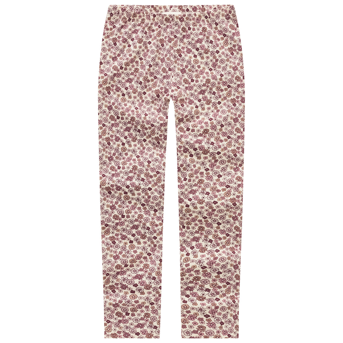 2 Mädchen Leggings mit Blümchen