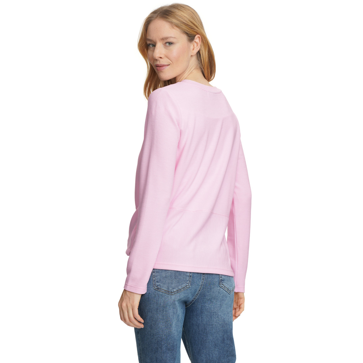 Damen Langarmshirt in strukturierter Qualität