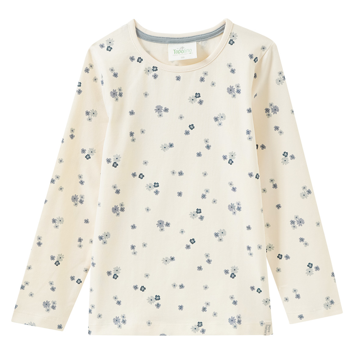 2 Mädchen Langarmshirts mit Blümchen