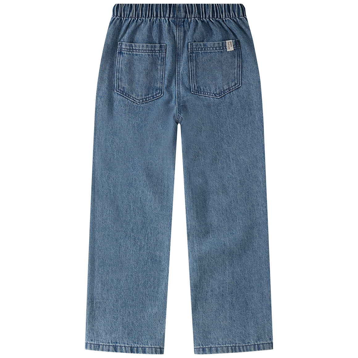 Mädchen Wide-Leg-Jeans mit Elastikbund