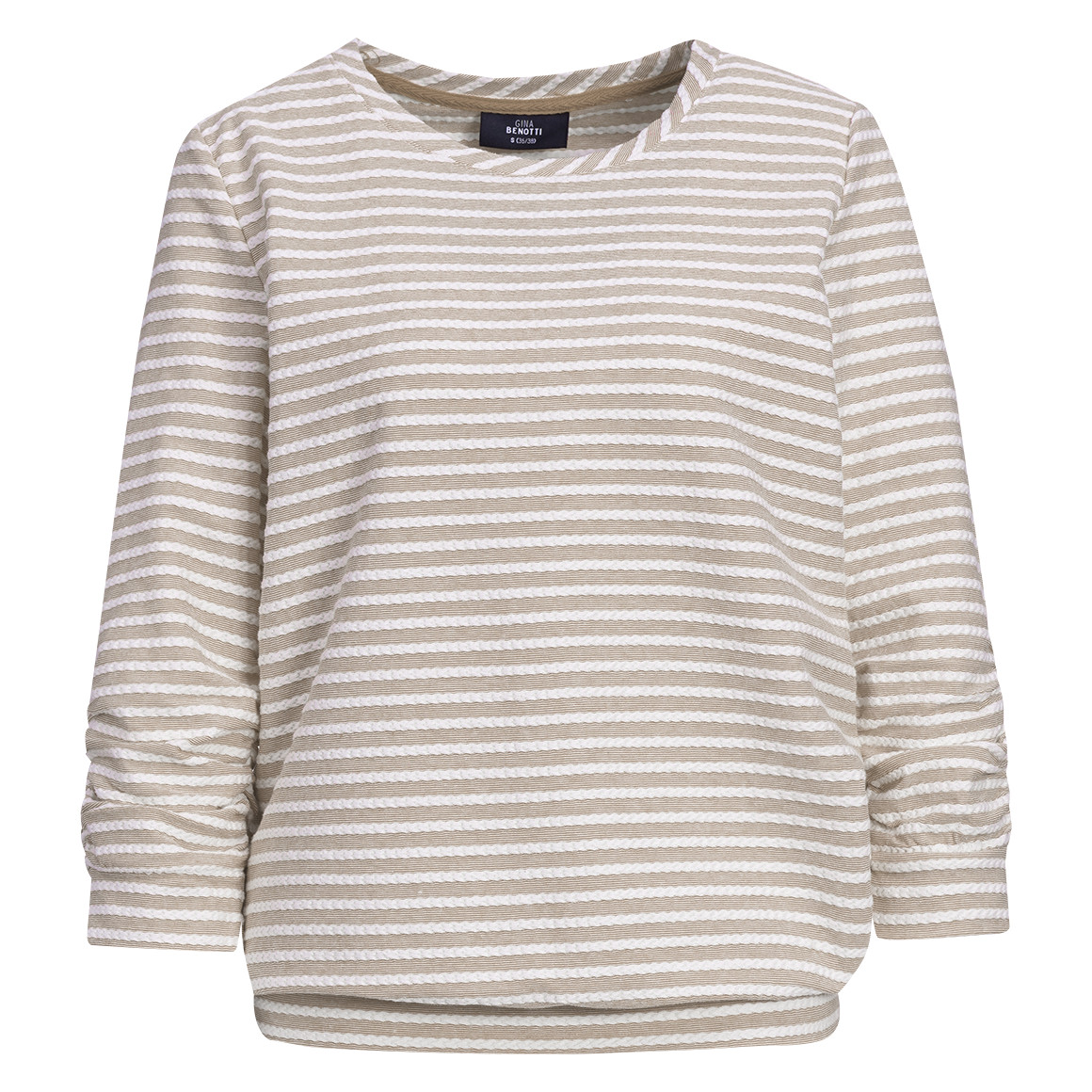 Damen Langarmshirt mit Raffung