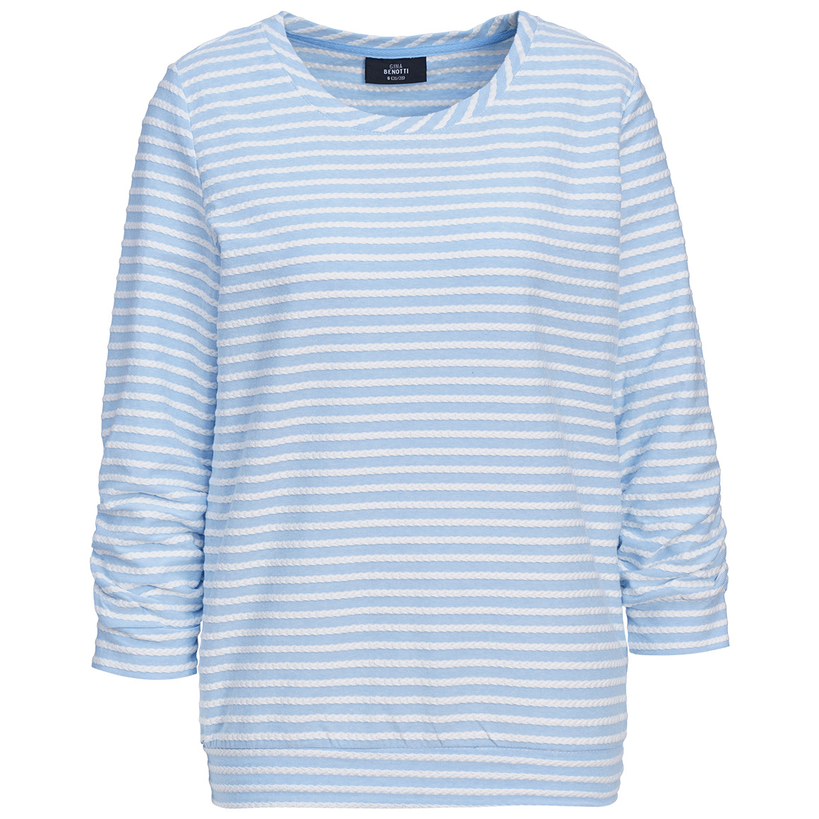 Damen Langarmshirt mit Raffung