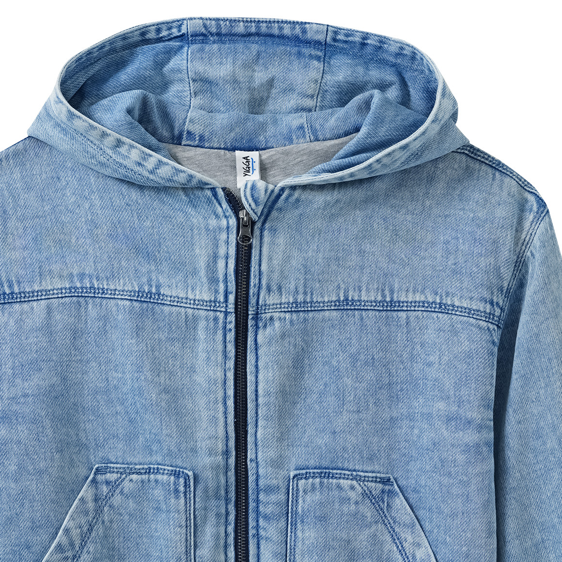 Jungen Jeansblouson mit Kapuze