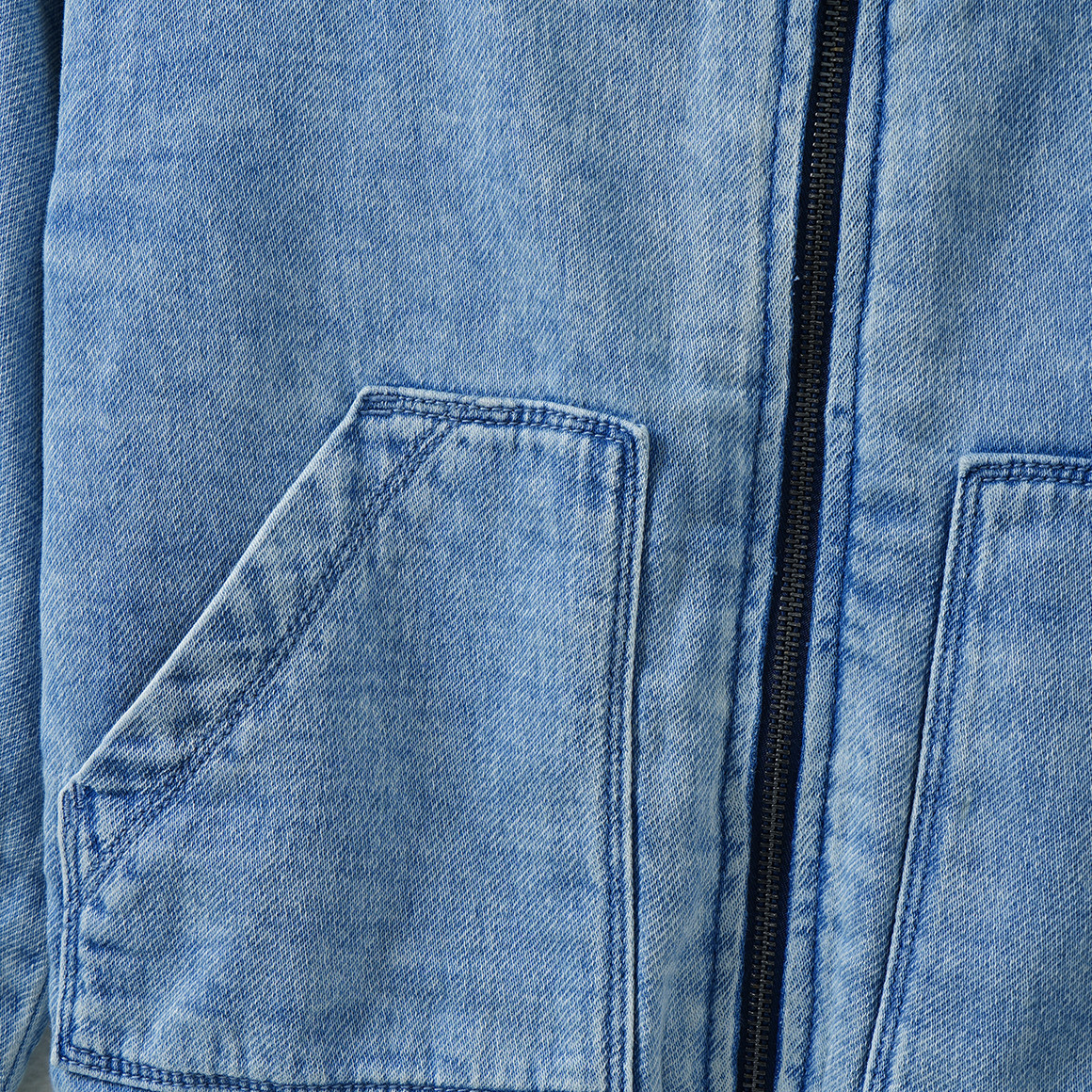 Jungen Jeansblouson mit Kapuze