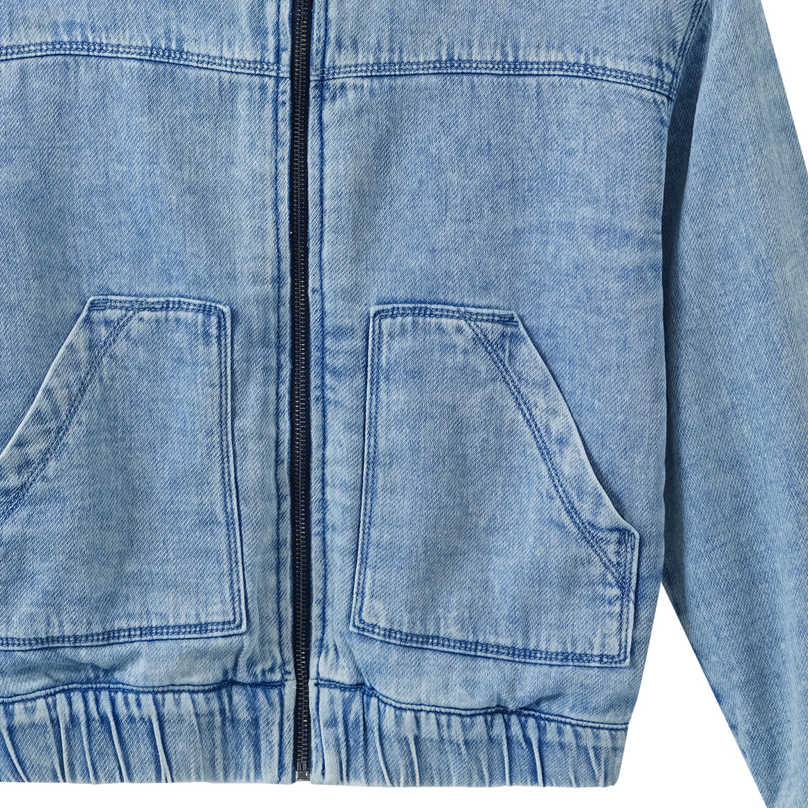 Jungen Jeansblouson mit Kapuze