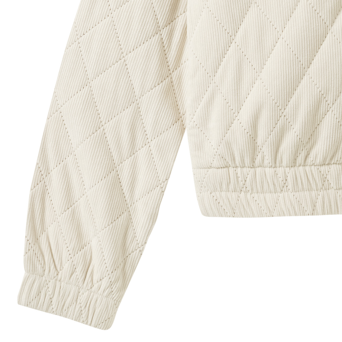 Corduroy jas voor meisjes met stiksels