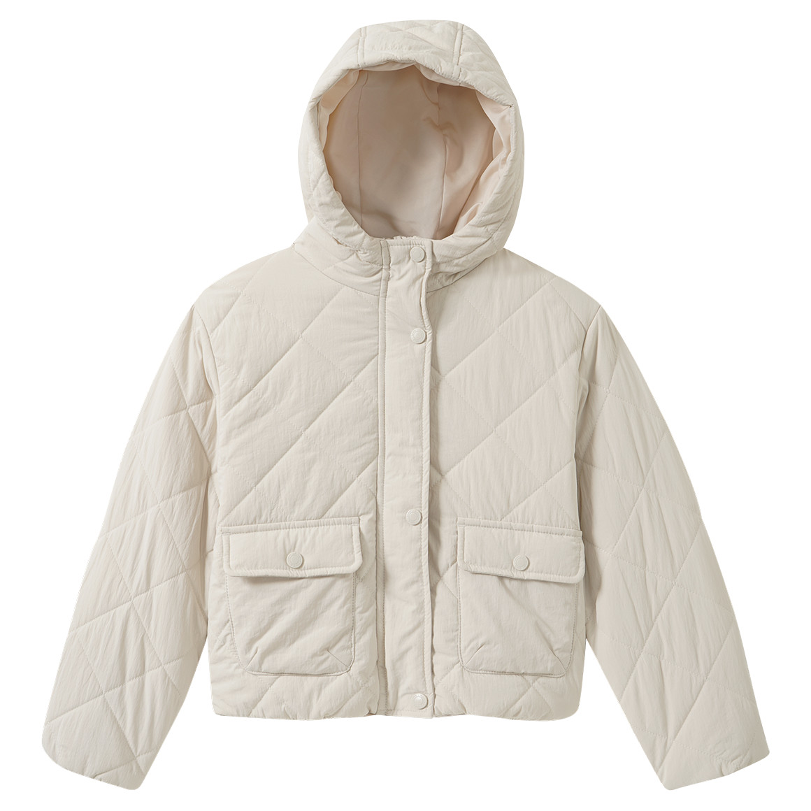 Mädchen Steppjacke mit Kapuze