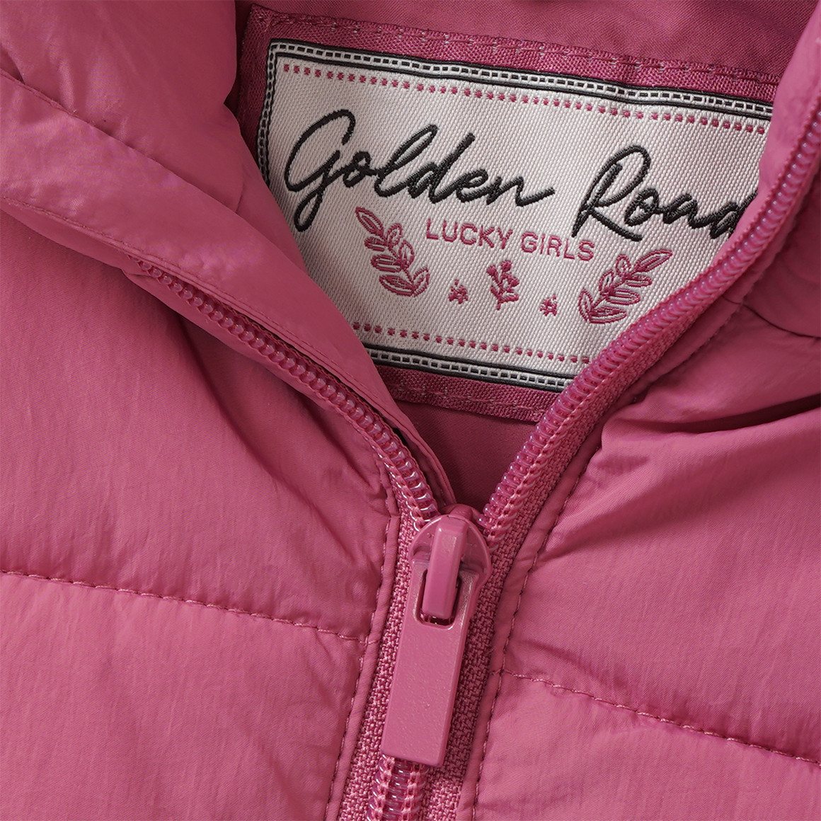 Mädchen Steppweste mit Kapuze