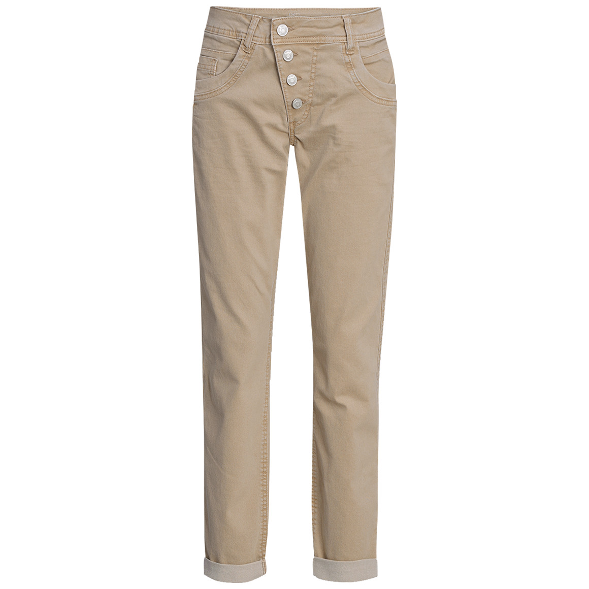 Damen Boyfriend-Jeans mit Used-Waschung