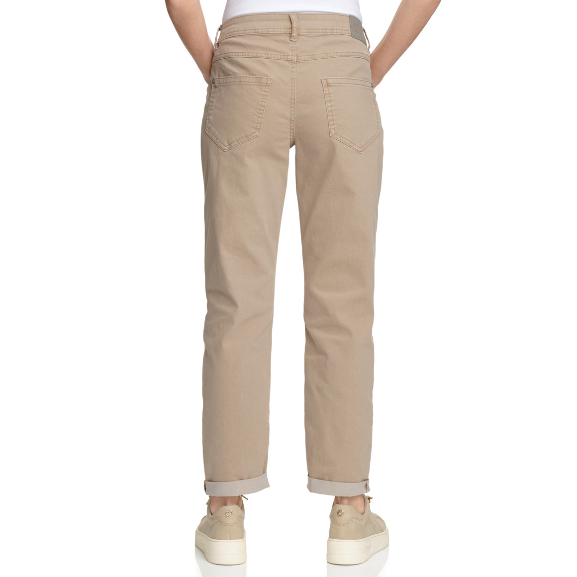 Damen Boyfriend-Jeans mit Used-Waschung