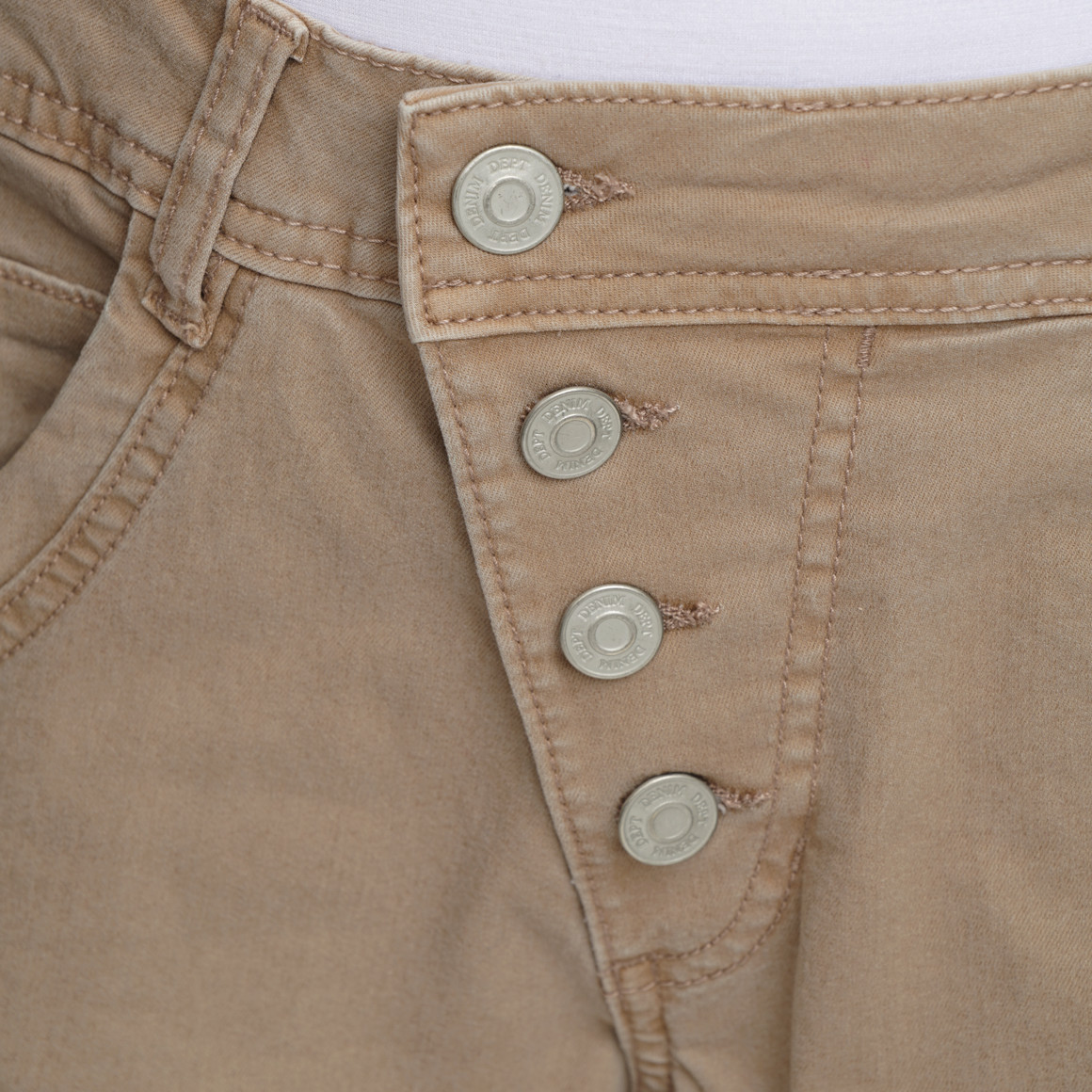 Damen Boyfriend-Jeans mit Used-Waschung