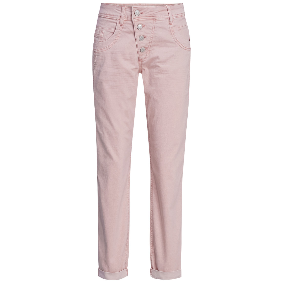 Damen Boyfriend-Jeans mit Used-Waschung