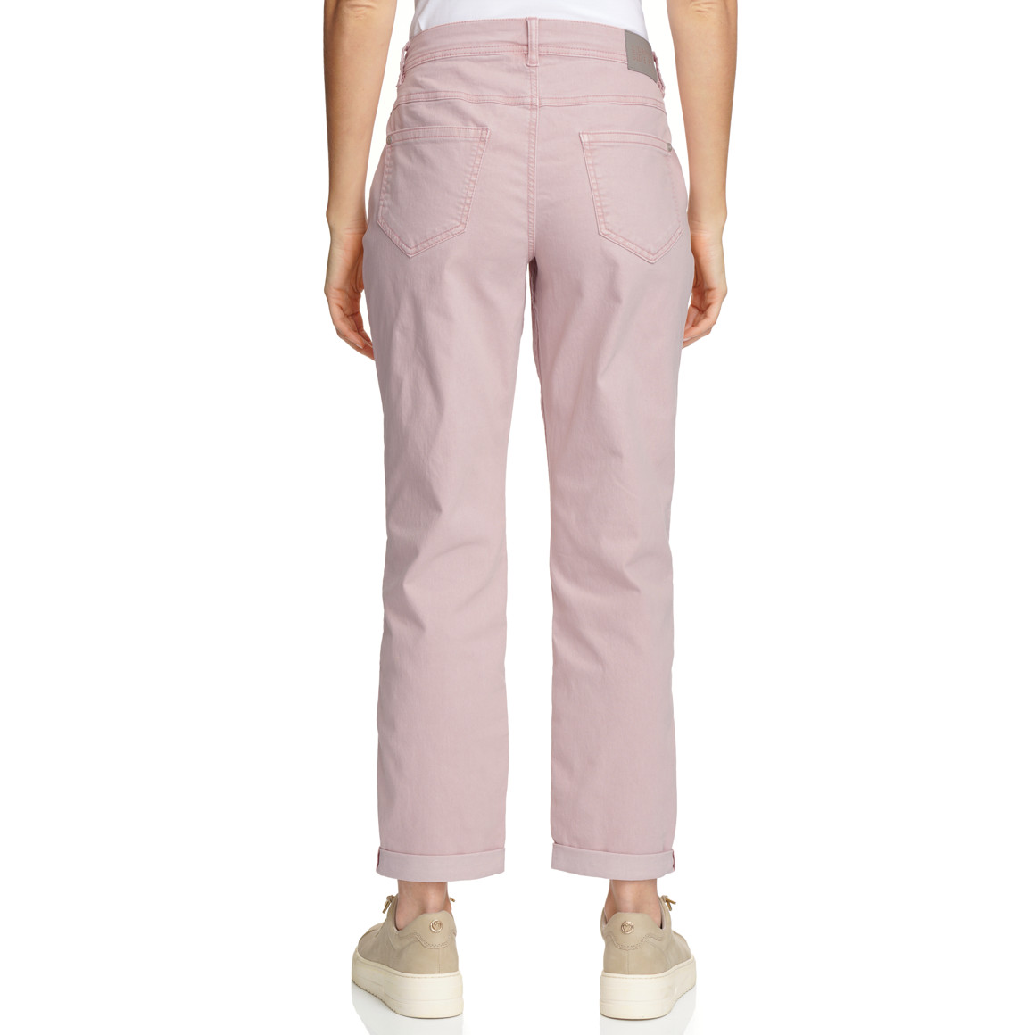 Damen Boyfriend-Jeans mit Used-Waschung