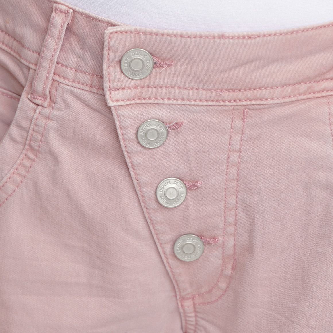 Damen Boyfriend-Jeans mit Used-Waschung