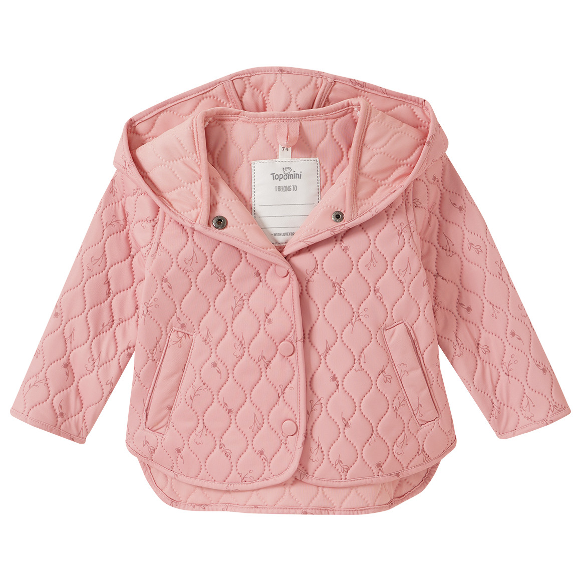 Baby Jacke mit Wellensteppung
