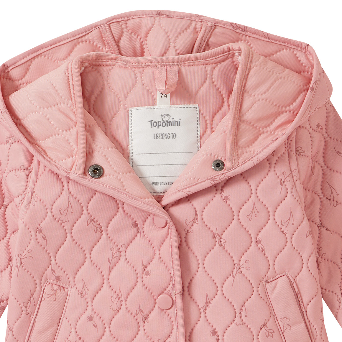 Baby Jacke mit Wellensteppung