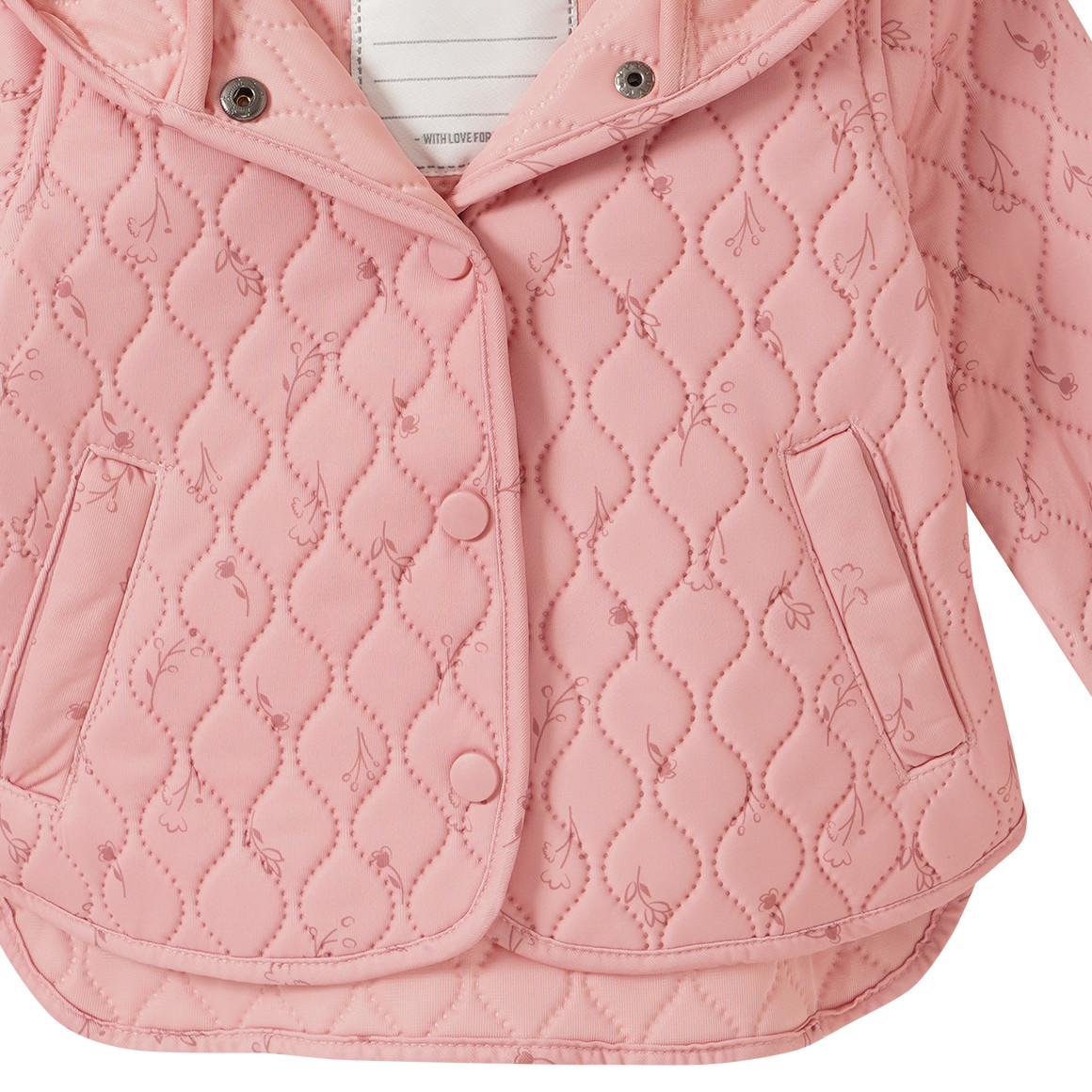 Baby Jacke mit Wellensteppung