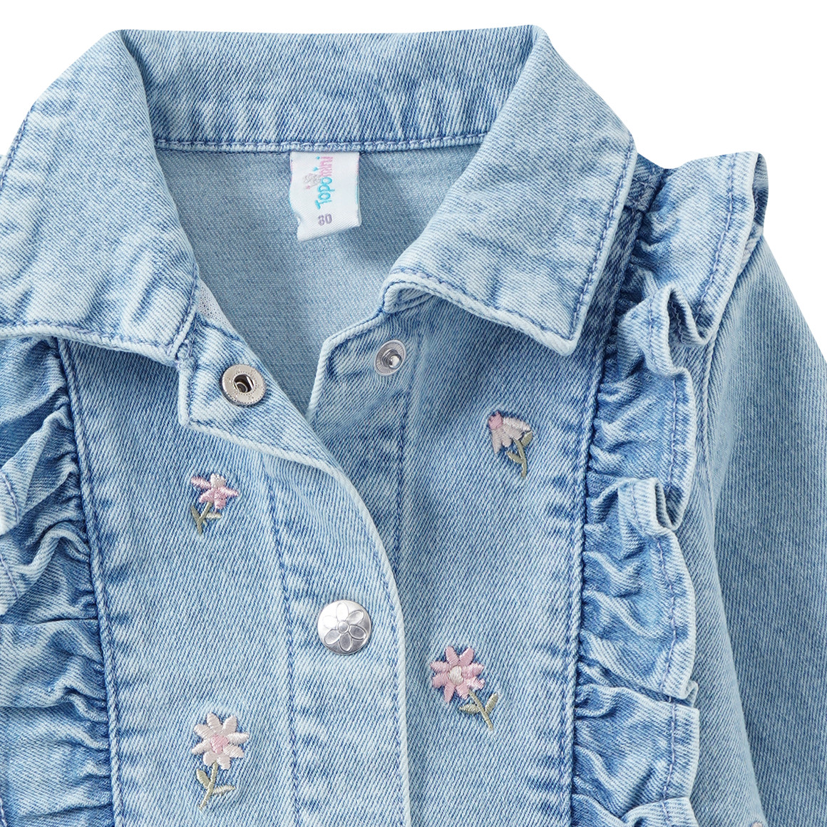 Baby Jeansjacke mit Stickerei