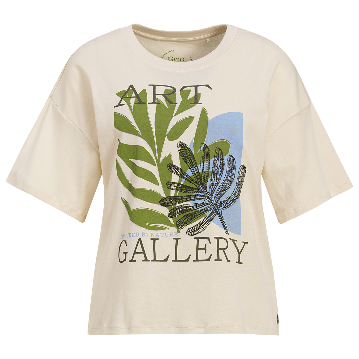 Damen T-Shirt mit Brust-Print