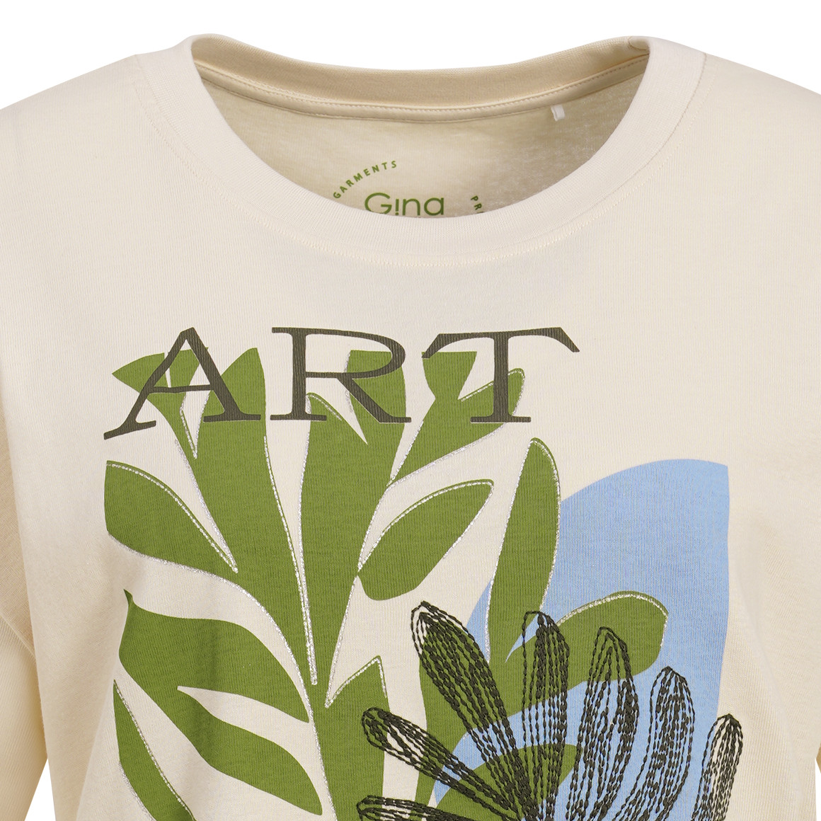 Damen T-Shirt mit Brust-Print