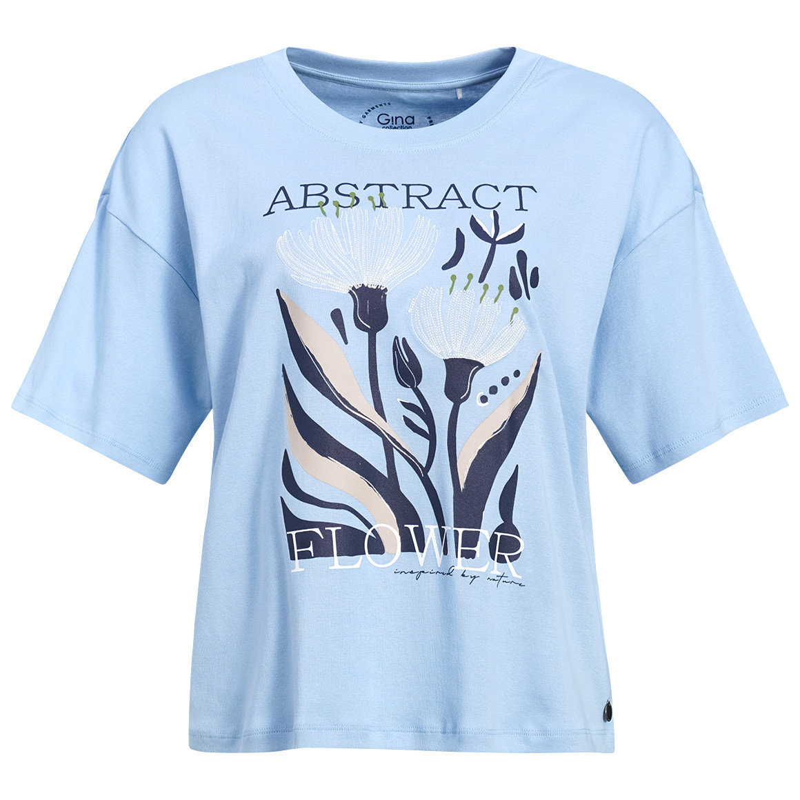 Damen T-Shirt mit Brust-Print