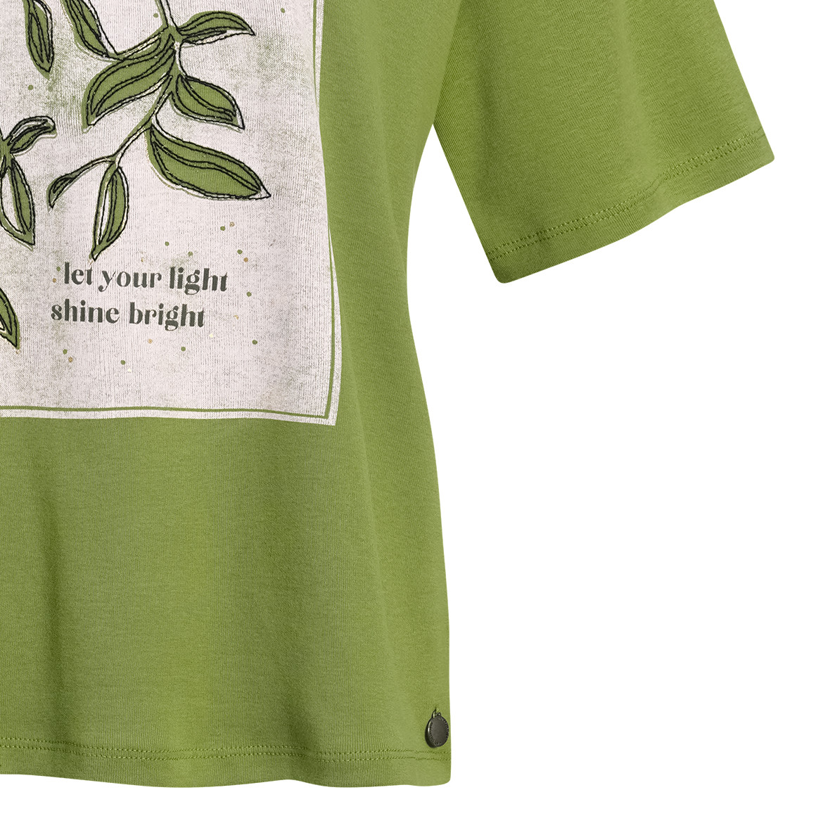 Damen T-Shirt mit Brust-Print