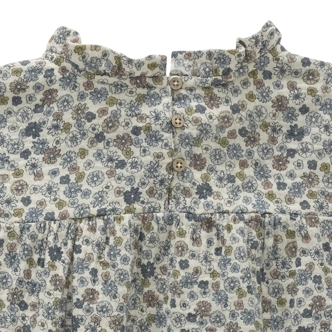 Mädchen Musselin-Bluse mit Häkelspitze