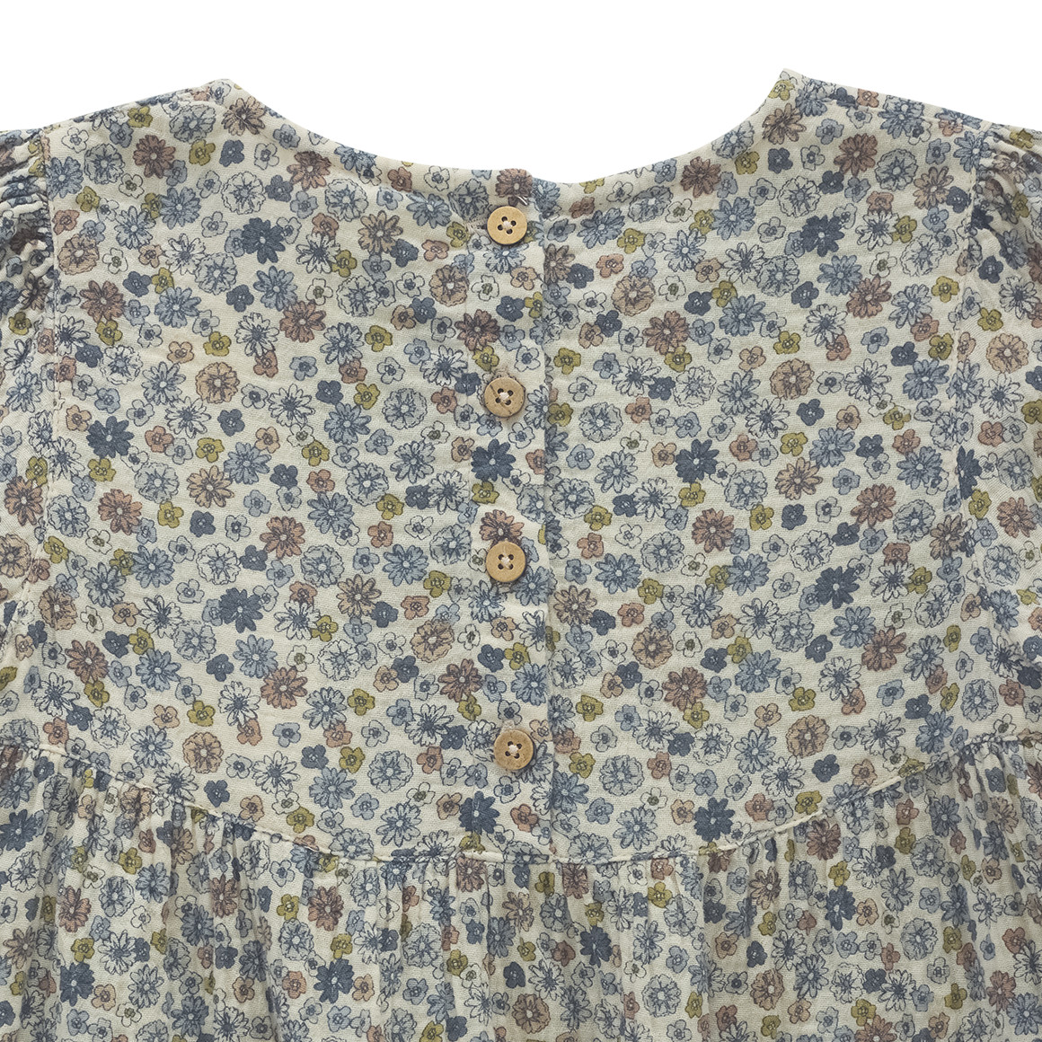 Mädchen Musselin-Kleid im Millefleur-Design