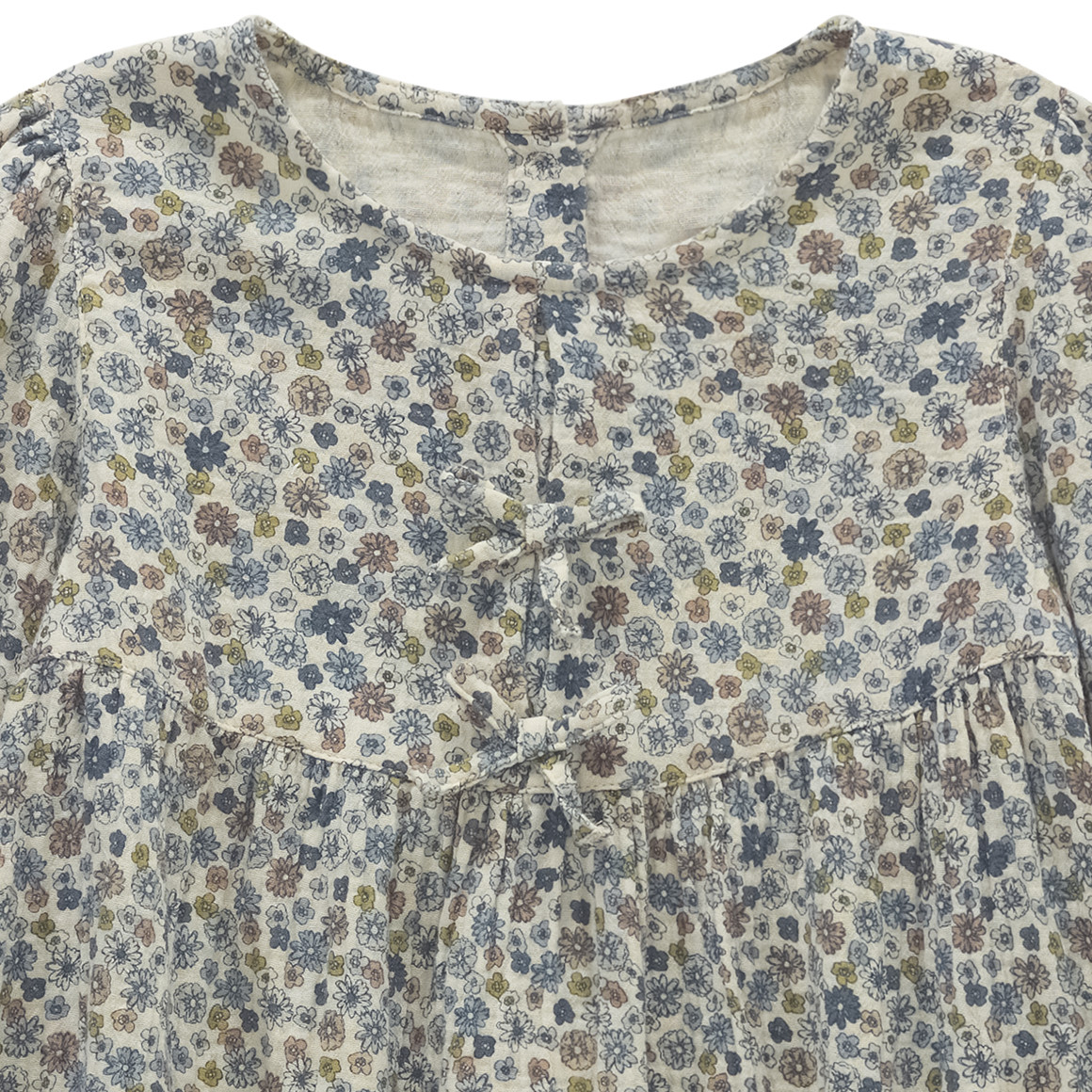 Mädchen Musselin-Kleid im Millefleur-Design