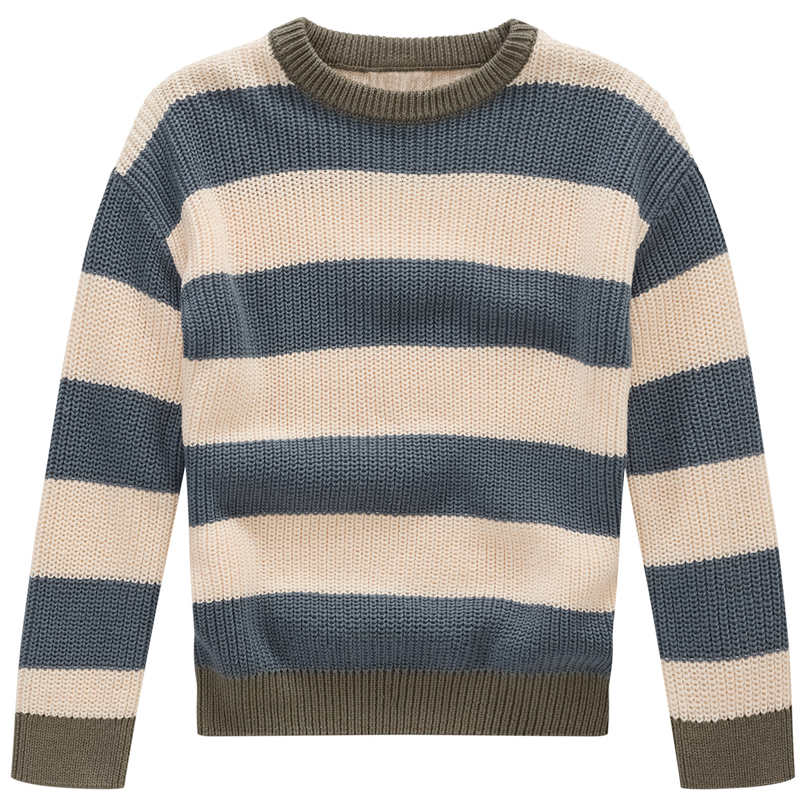 Jungen Strickpullover mit Streifen