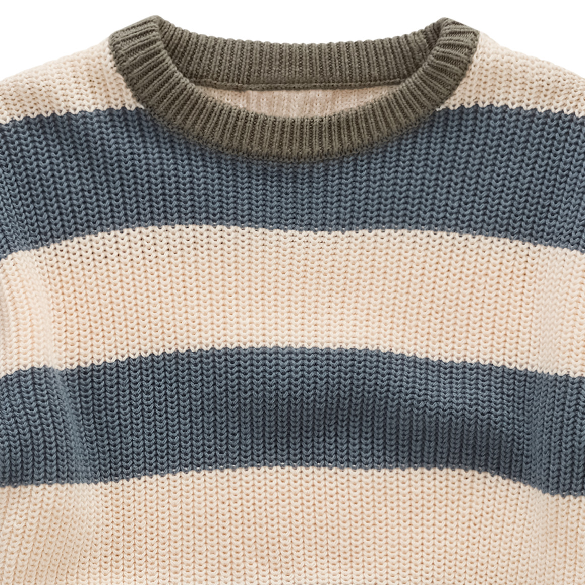 Jungen Strickpullover mit Streifen