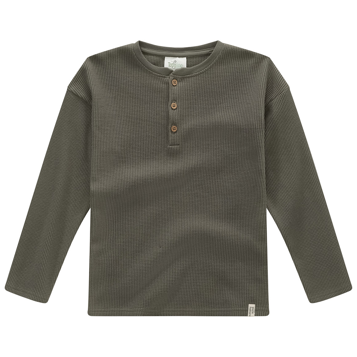 2 Jungen Langarmshirts aus Waffel-Piqué