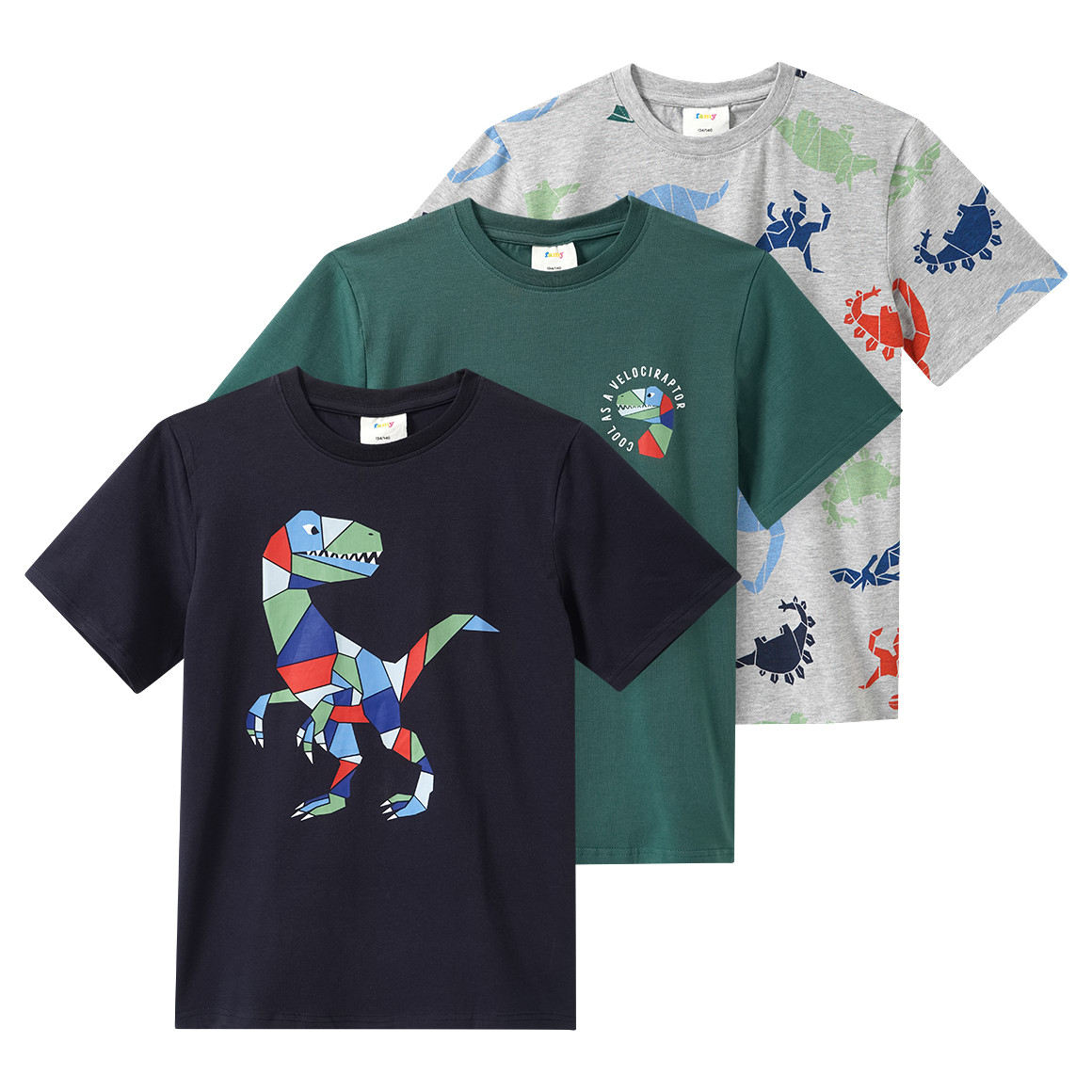 3 Jungen T-Shirts mit Prints