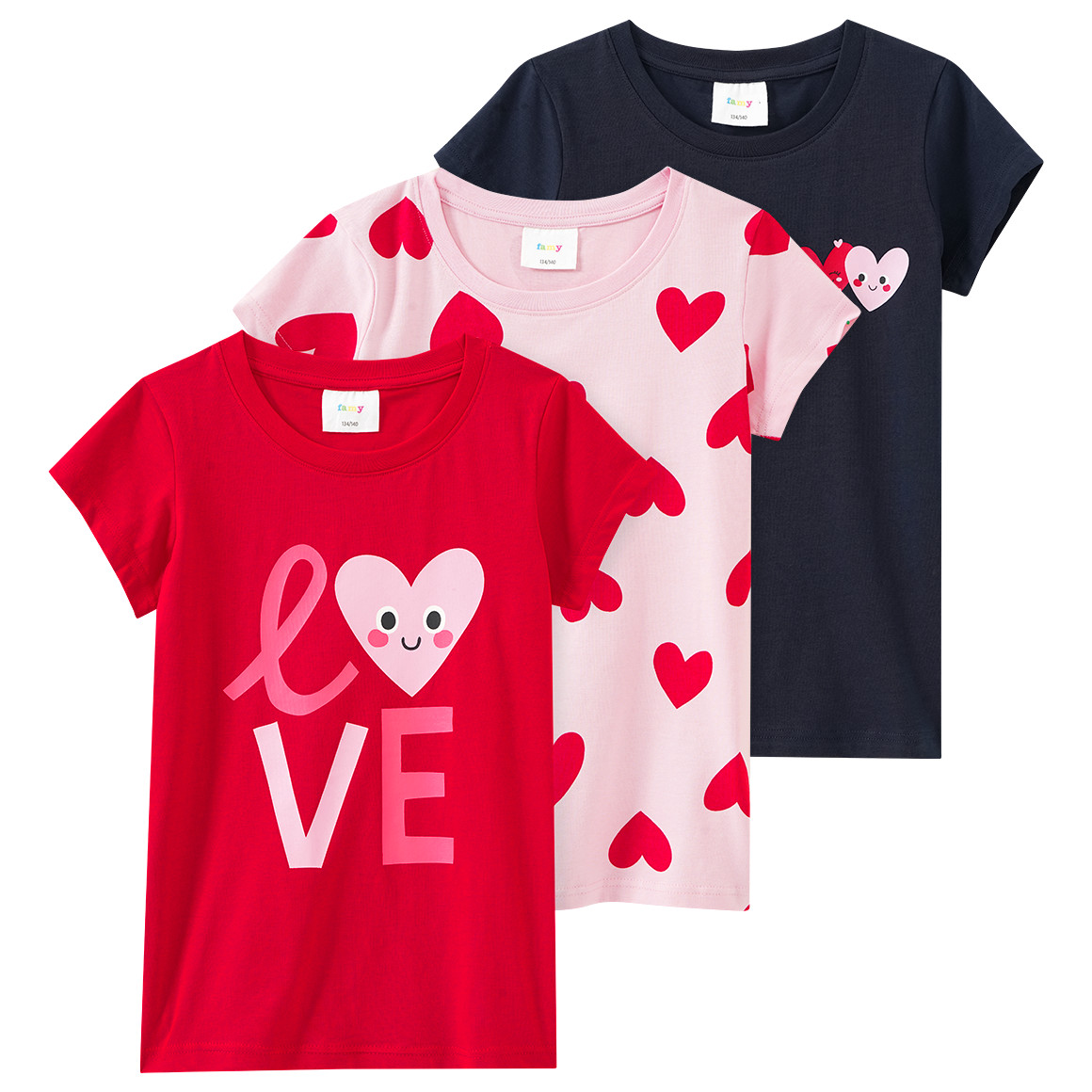 3 Mädchen T-Shirts mit Prints