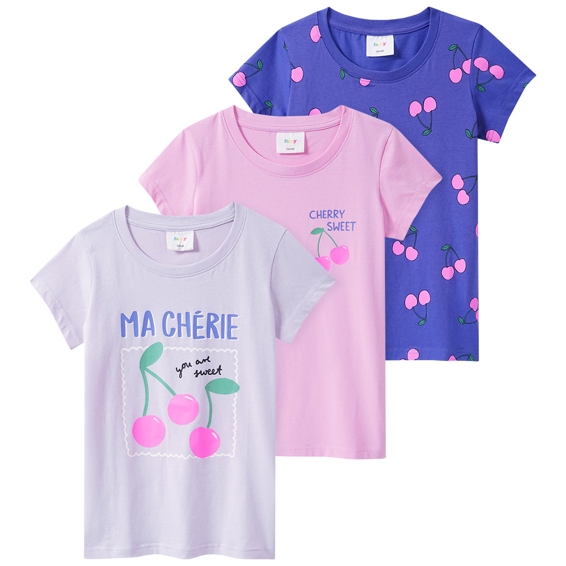 3 Mädchen T-Shirts mit Prints