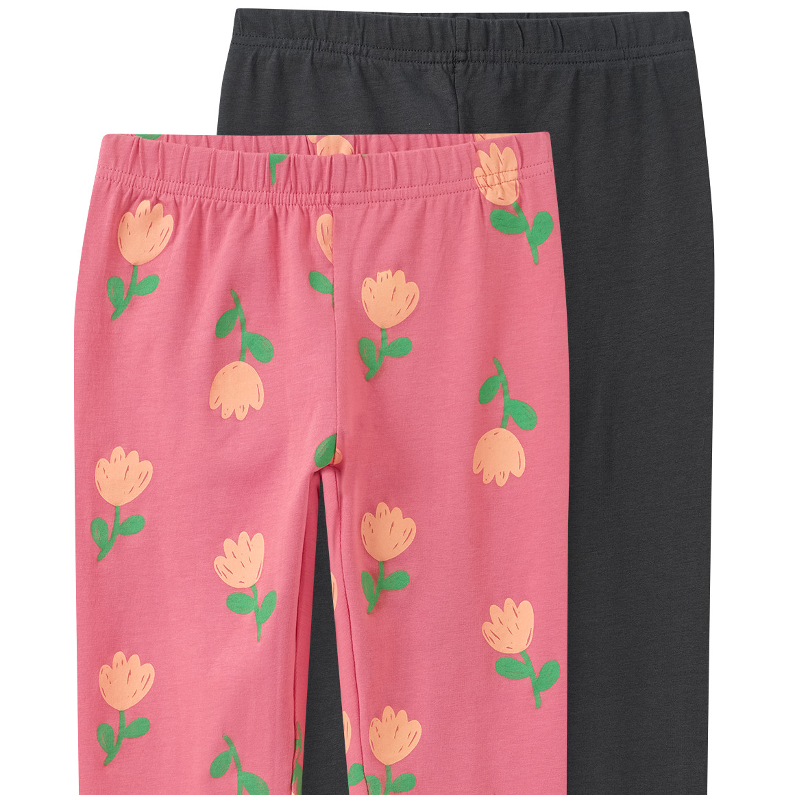 2 meisjesleggings in set