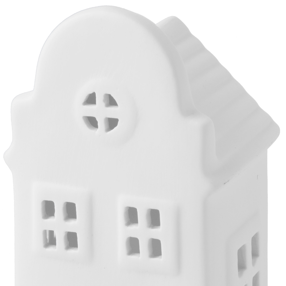 Großes LED-Deko-Haus aus Porzellan