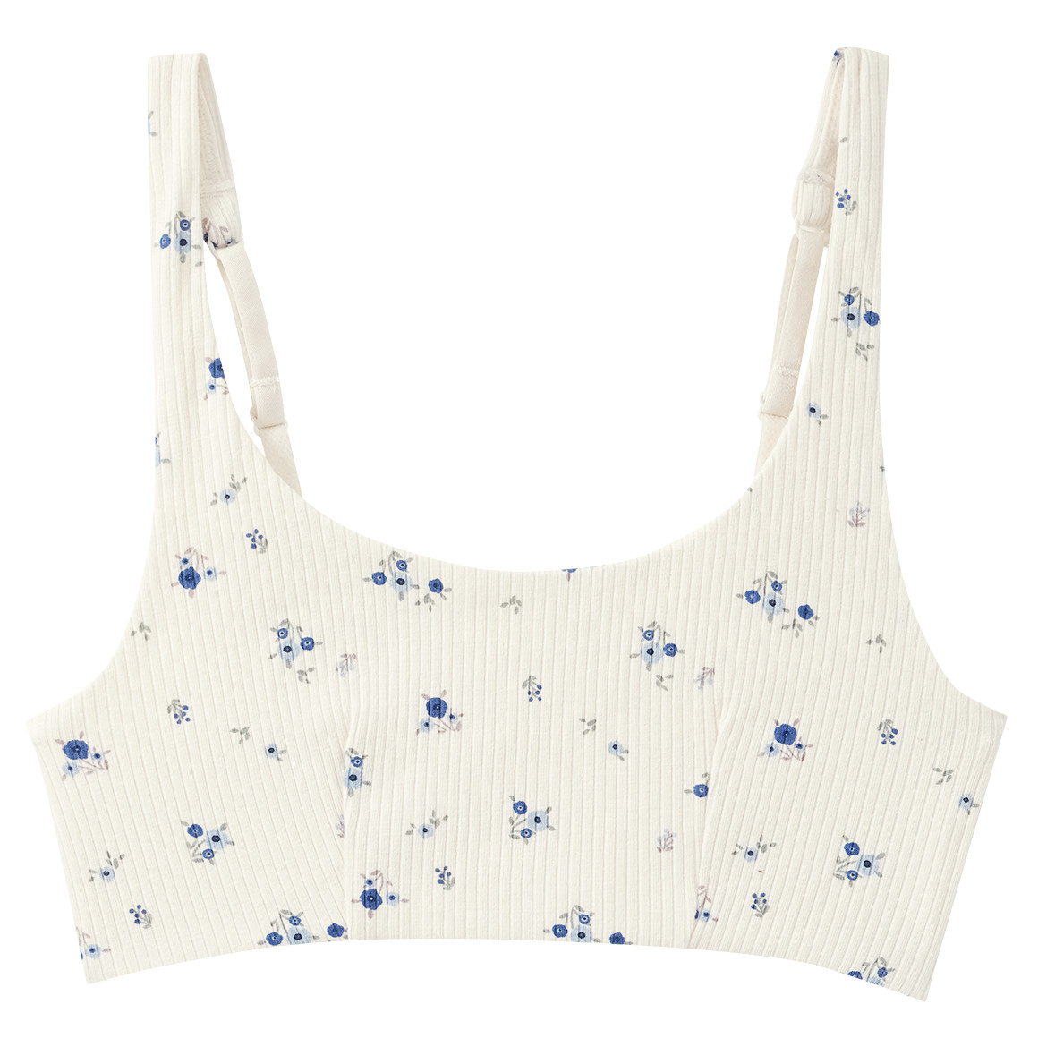 2 meisjesbustiers met ribstructuur