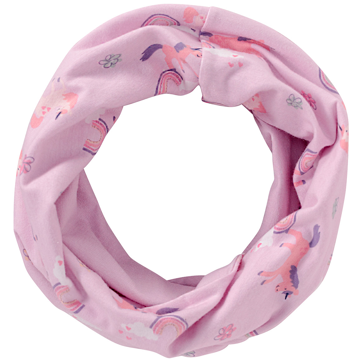 Mädchen Snood mit Einhorn-Print