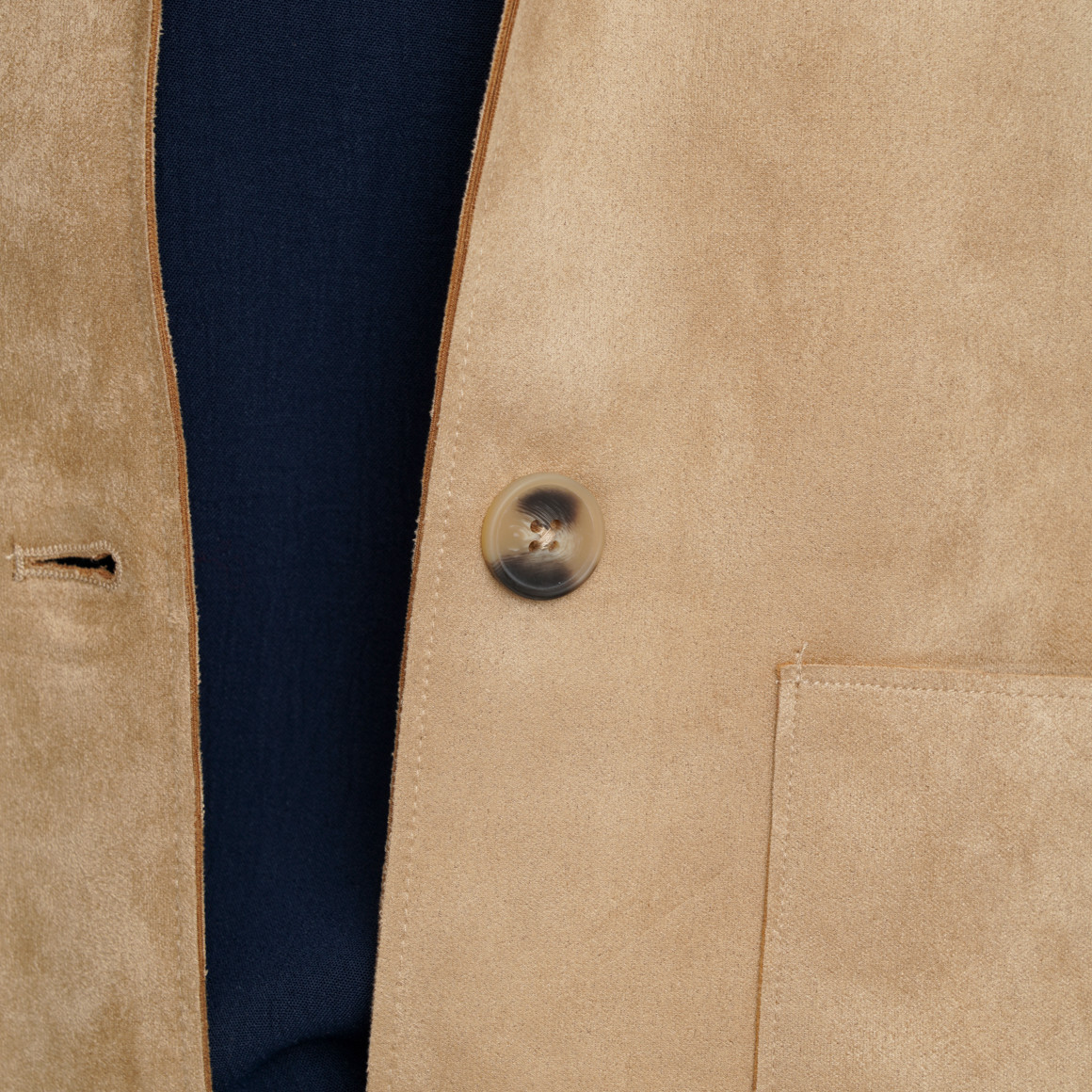 Damen Blazer in Leder-Optik