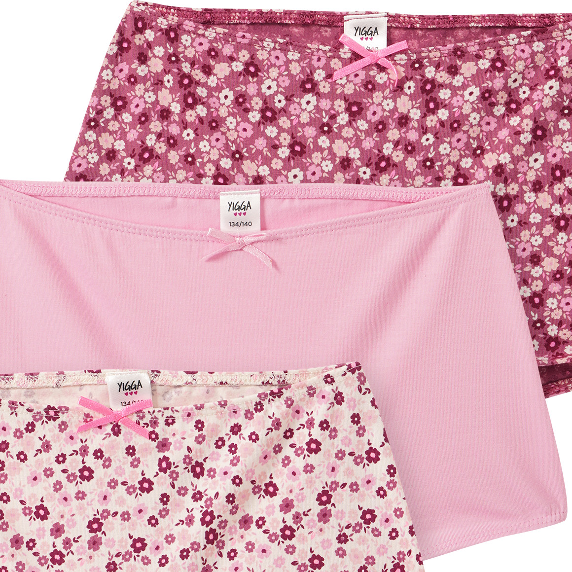 3 Mädchen Pantys in verschiedenen Dessins
