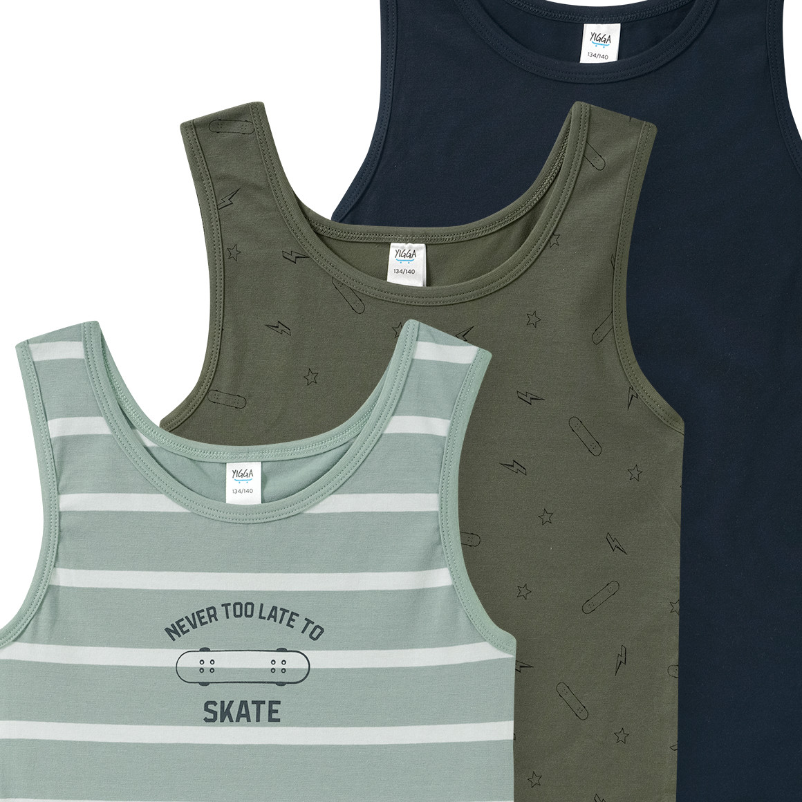 3 Jungen Unterhemden im Set