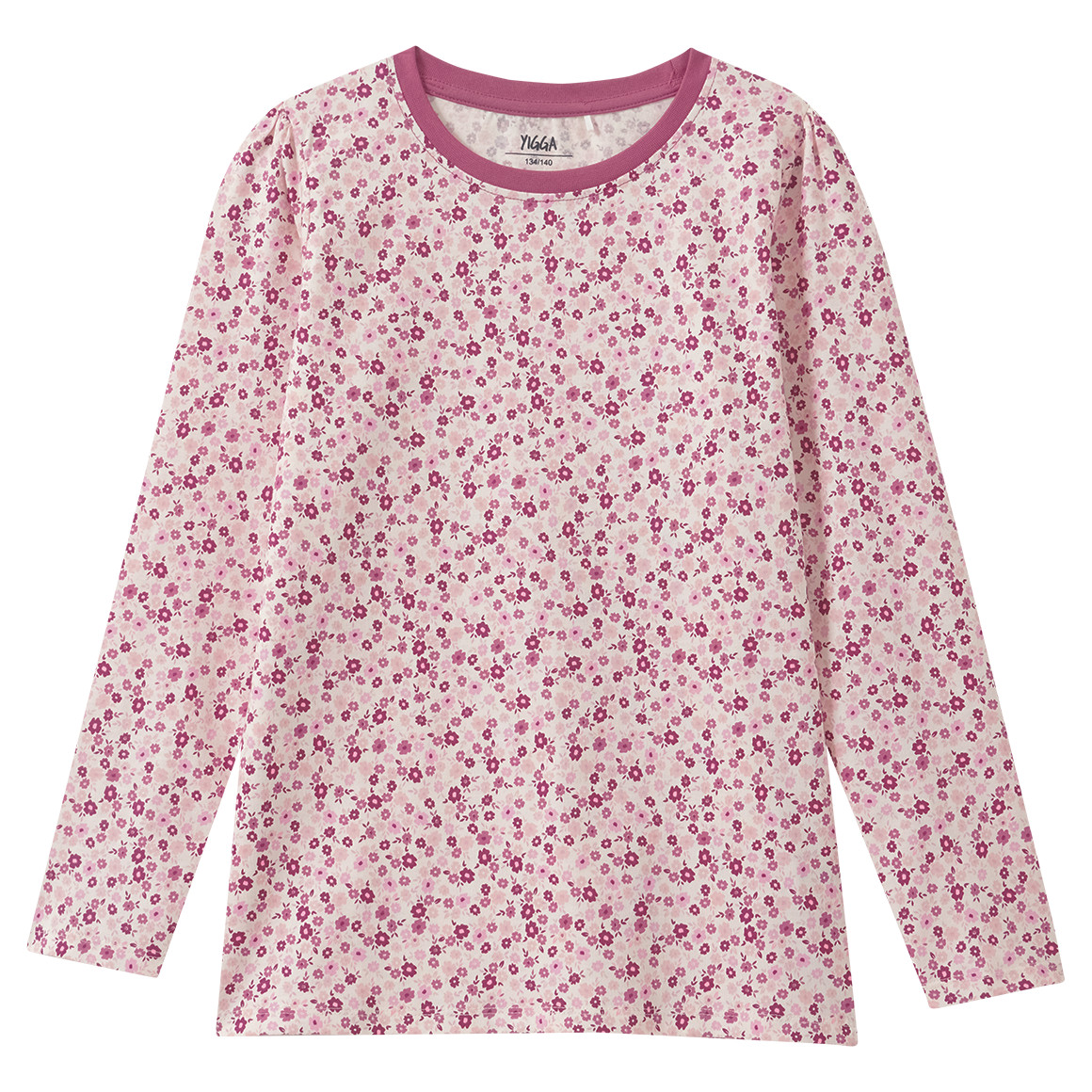 Mädchen Schlafanzug mit Blumen-Allover