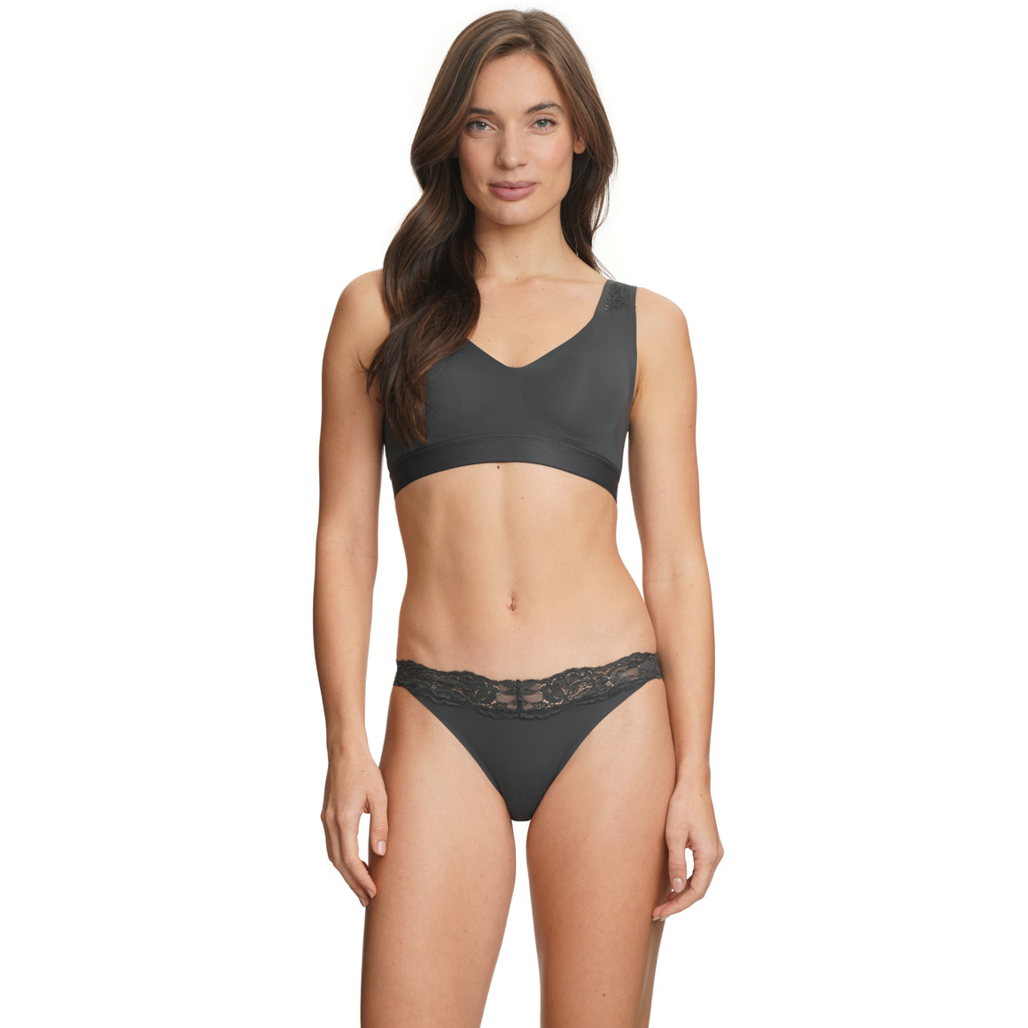  Damen Seamless-Slip mit Spitze