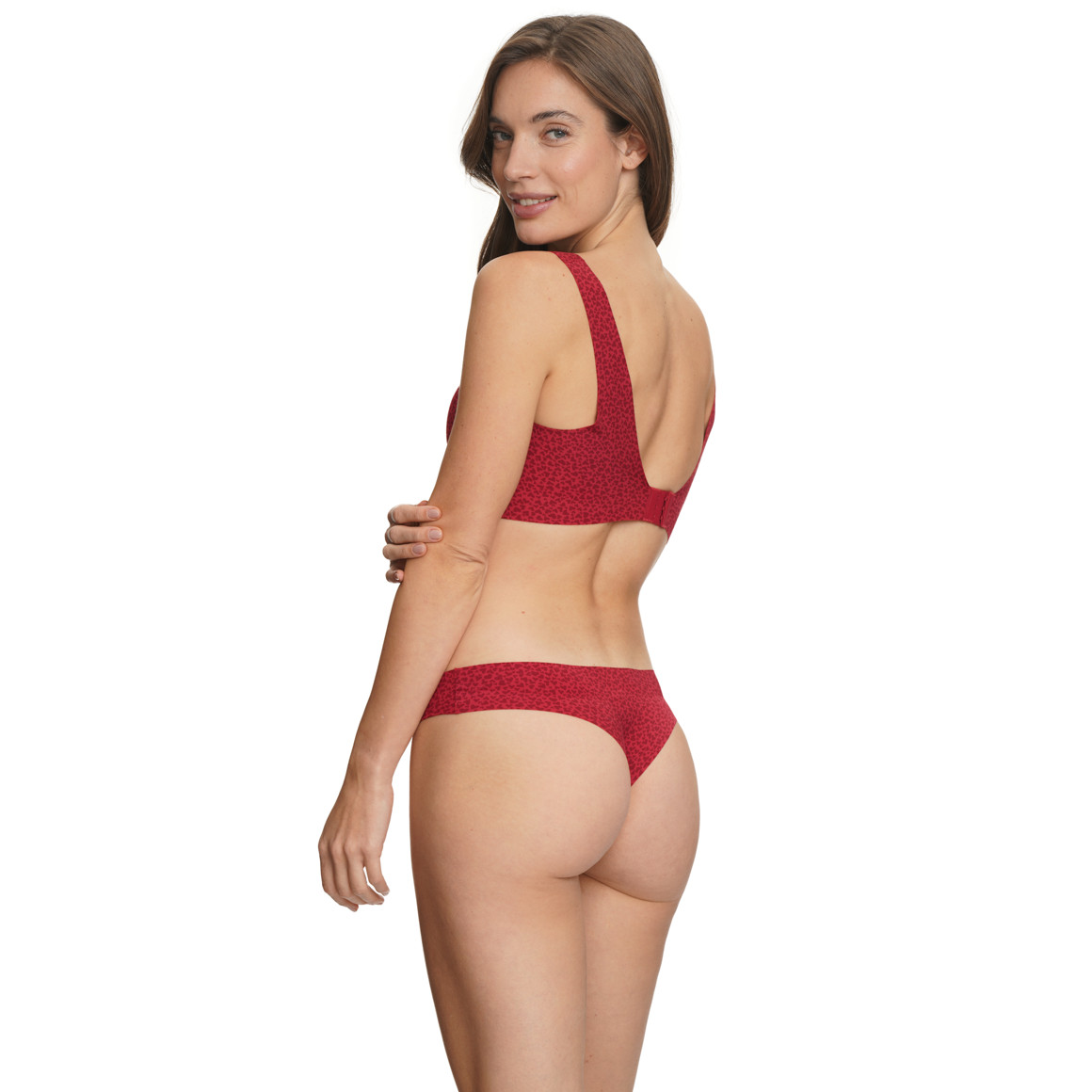 Naadloze string voor dames met hartjes