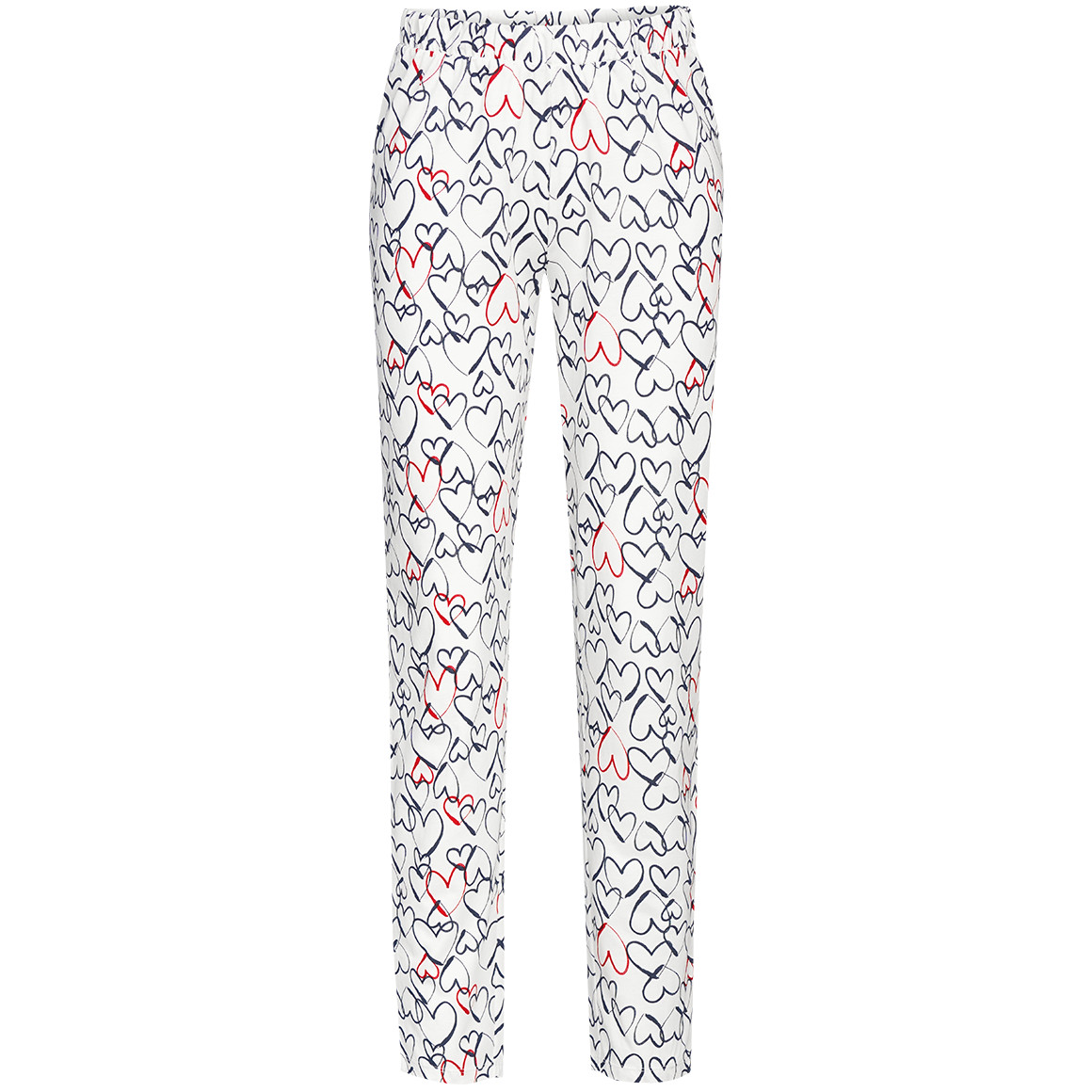 Damen Schlafhose mit Herz-Prints