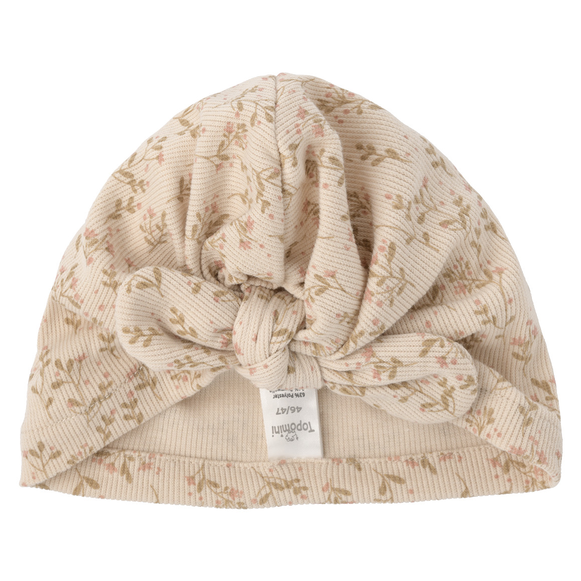 Babymuts met ribstructuur